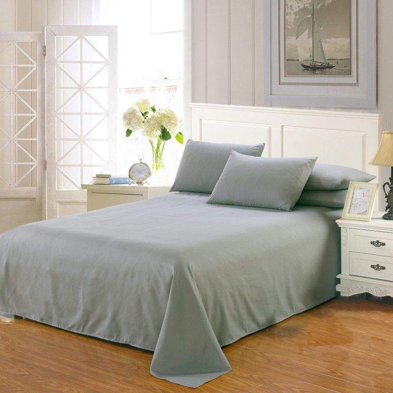 Polyester Bed Sheet 3-Piece Solid Color Fade Resistant Sheet Sets