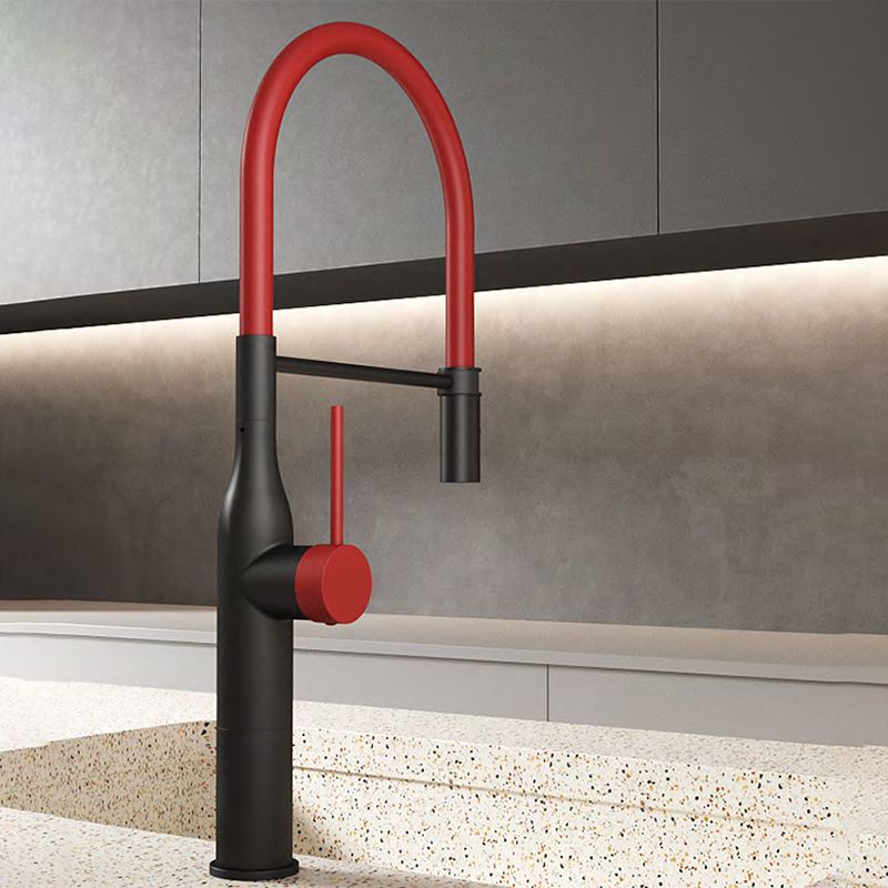 Traditional Single Level Kitchen Faucet Lead Free Metal Faucet