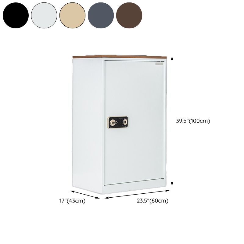 Medieval Modern Cabinet Metal Frame Key Locking File Cabinet