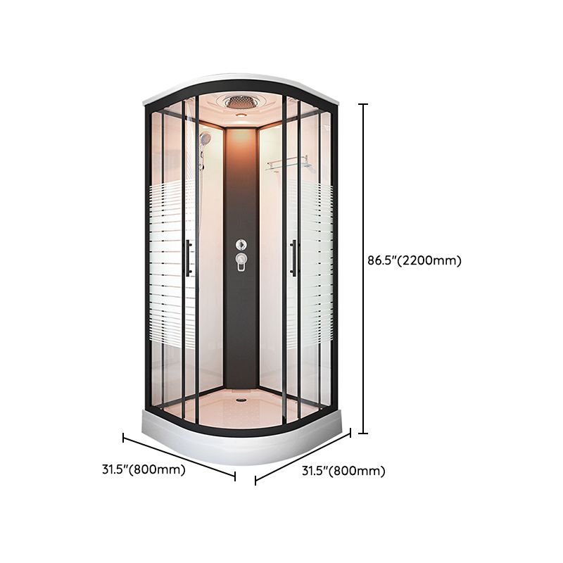 Framed Double Sliding Shower Stall Steam Shower Shower Stall