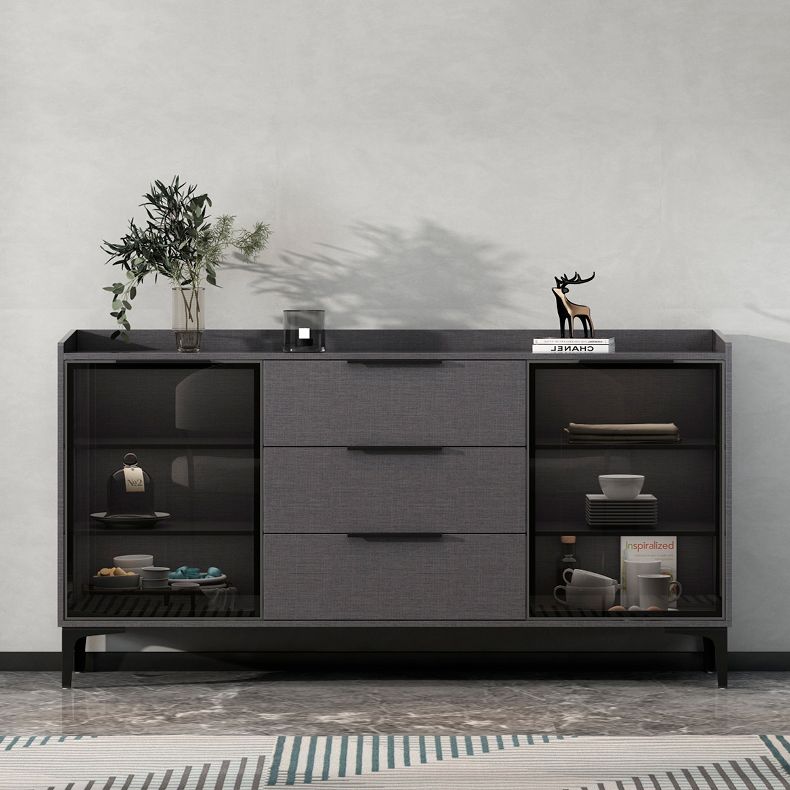 Modern Style Sideboard Sintered Stone Sideboard with Drawers for Living Room