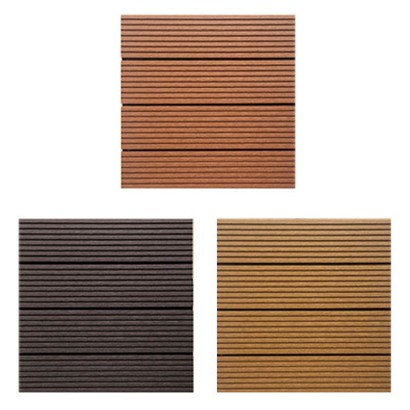 Contemporary Engineered Floor Tile Wire Brushed Click Lock Wooden Floor for Patio Garden