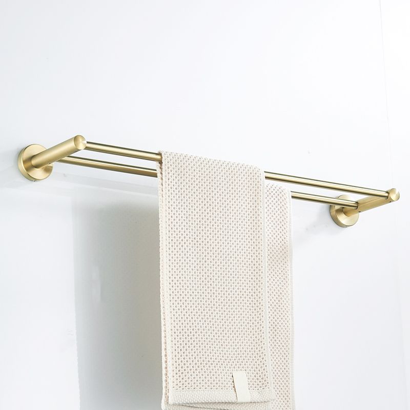 Traditional Brushed Brass Bathroom Accessory As Individual Or As a Set in Metal