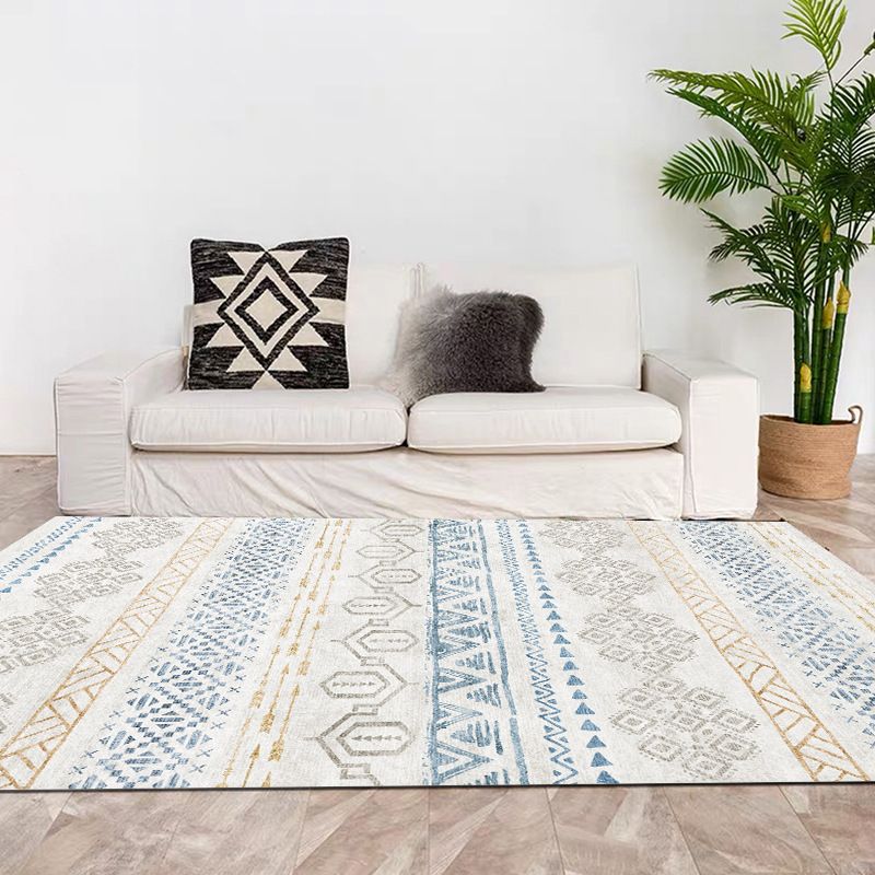 Distinctive Tribal Print Rug Victoria Americana Carpet Polypropylene Washable Rug for Living Room