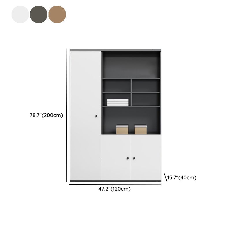 Contemporary Vertical File Cabinet Wooden Frame Storage File Cabinet