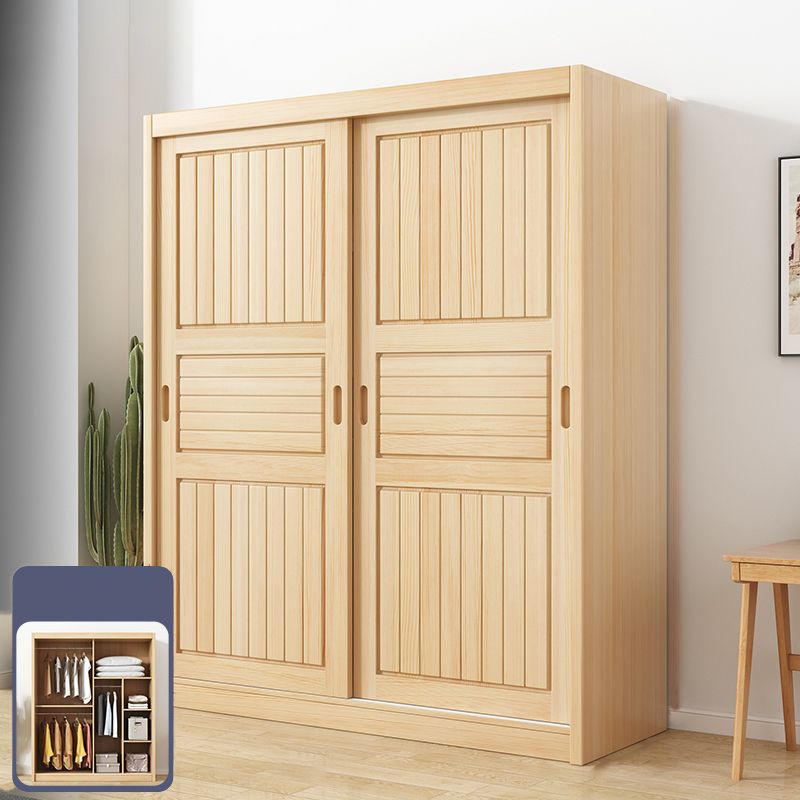 Modern Style Wardrobe Armoire Wood Wardrobe Cabinet With Doors