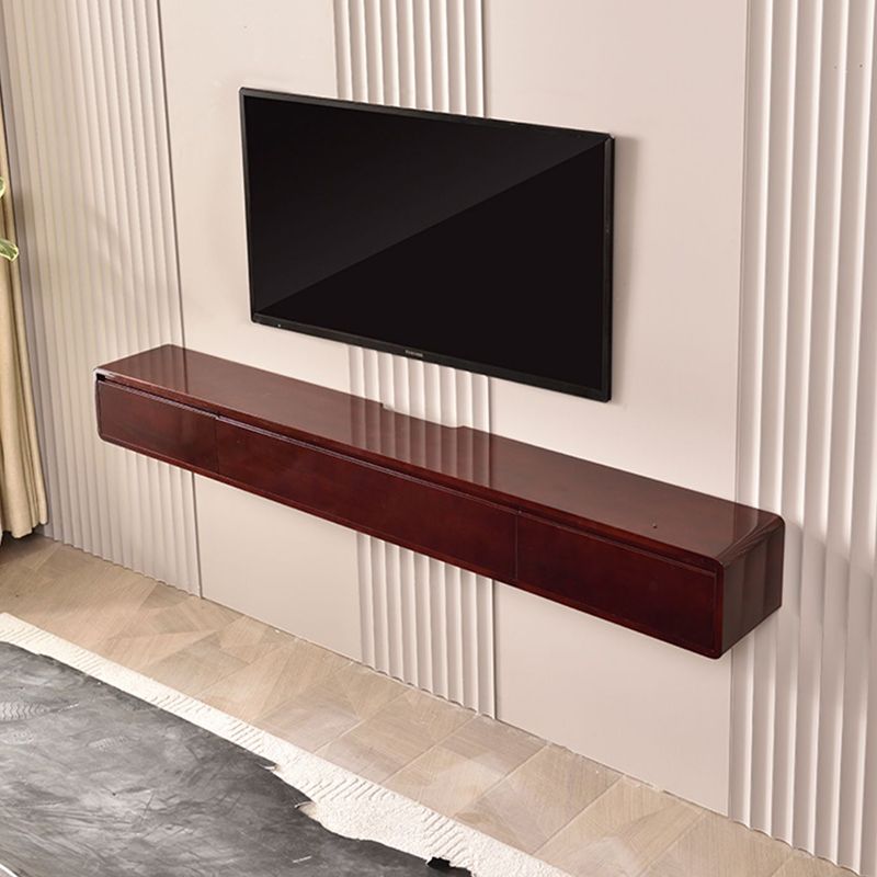 Scandinavian Wood TV Console Wall-mounted TV Media Stand with Storage for Living Room