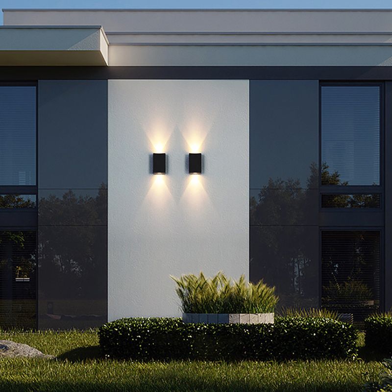 Luces de pared geométricas de múltiples luces de estilo moderno de pared de metal.