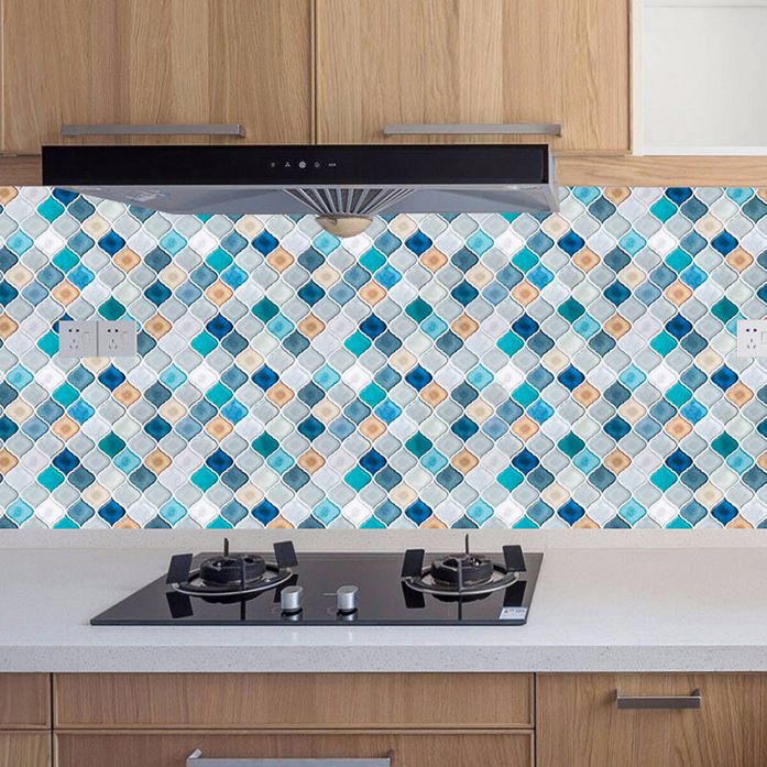 Plastic Peel & Stick Mosaic Tile Waterproof Mosaic Tile Wallpaper