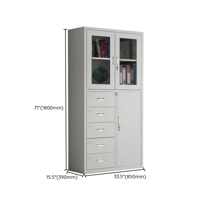 Modern White Filing Cabinet Lock Storage for Home and Office