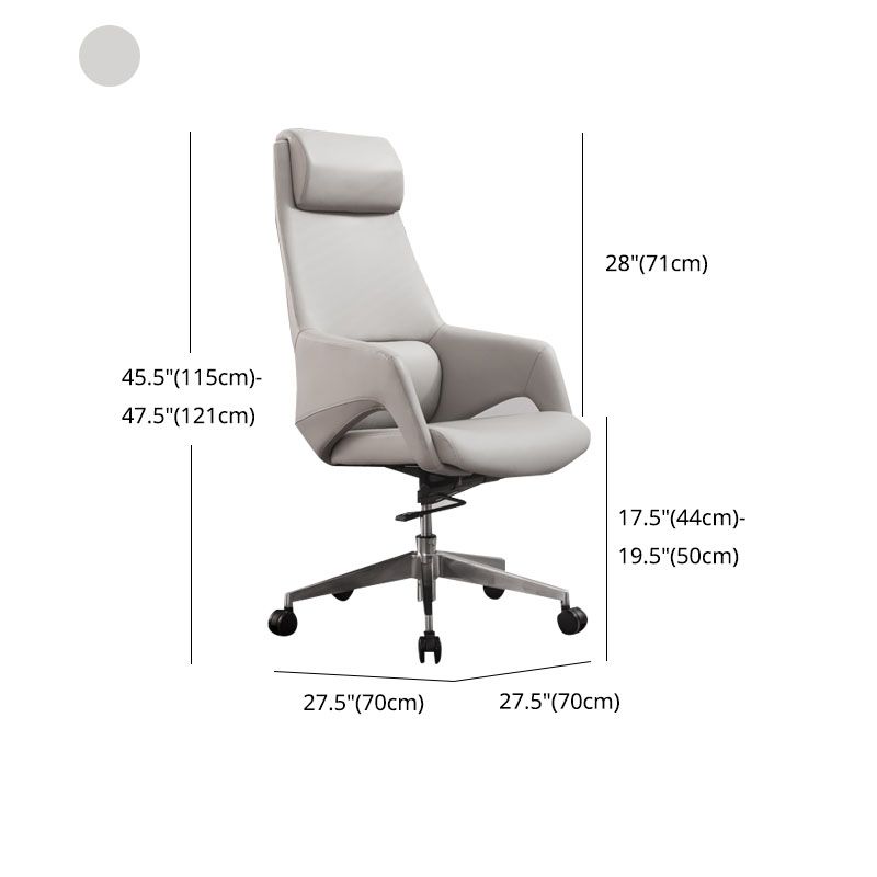 Modern Upholstered Office Chair Ergonomics Task Chair with Metal Base