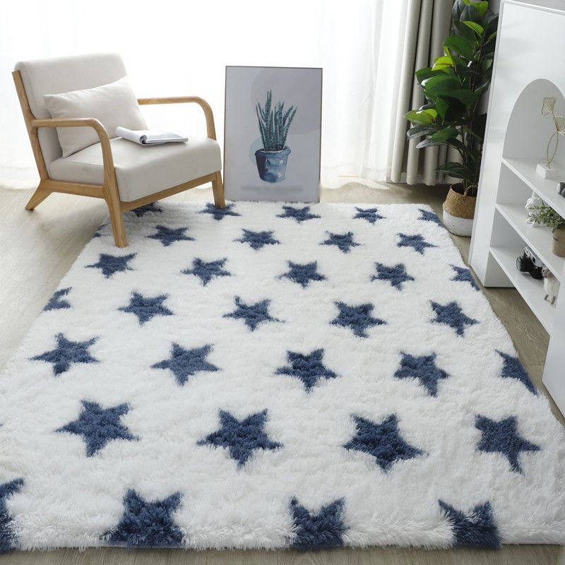 Trendy Home Decoration Shag Teppich Geometrie gedruckter Innenteppiche Polyester Nicht-Rutsch-Rückschlagteppich