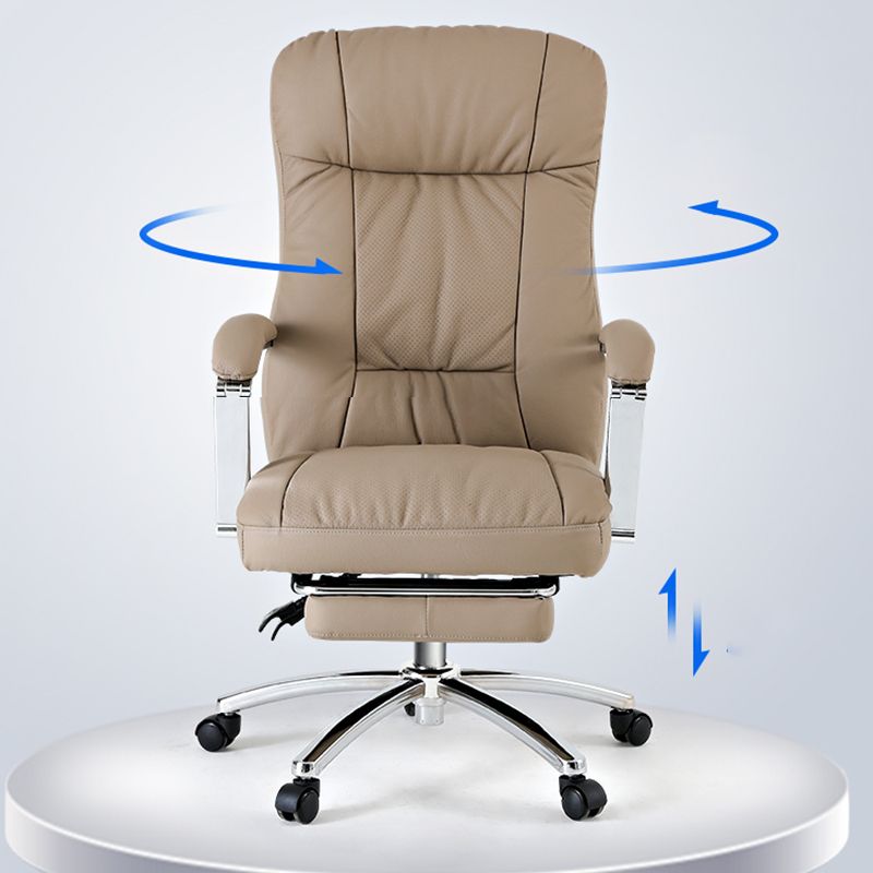 Modern Office Chair Adjustable Seat Height Ergonomic Swivel Chair with Wheels