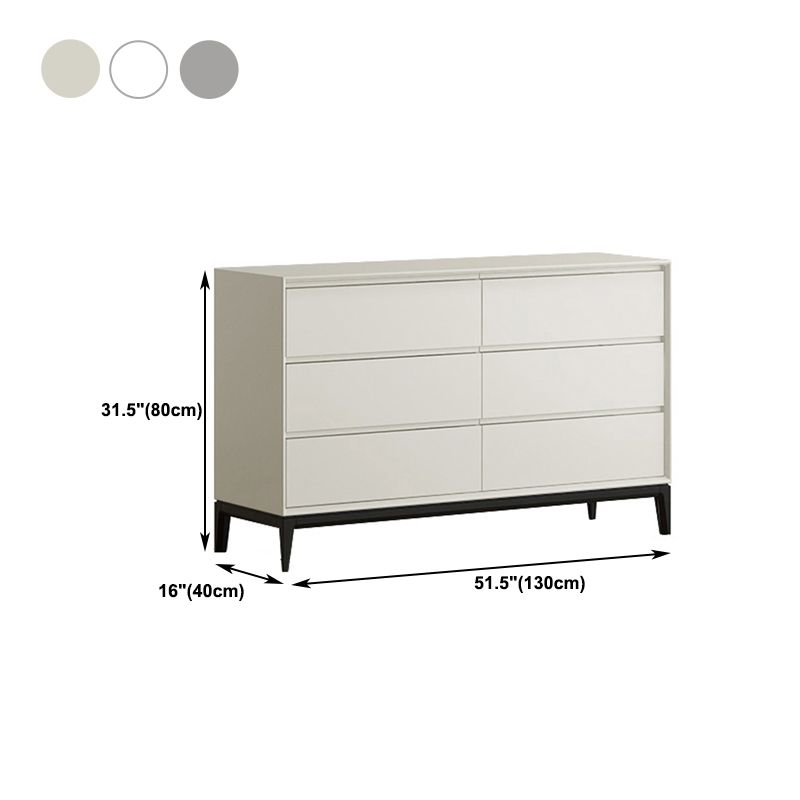 Wood Top Chest Light Grey/White/Beige Chest with Drawers for Bedroom