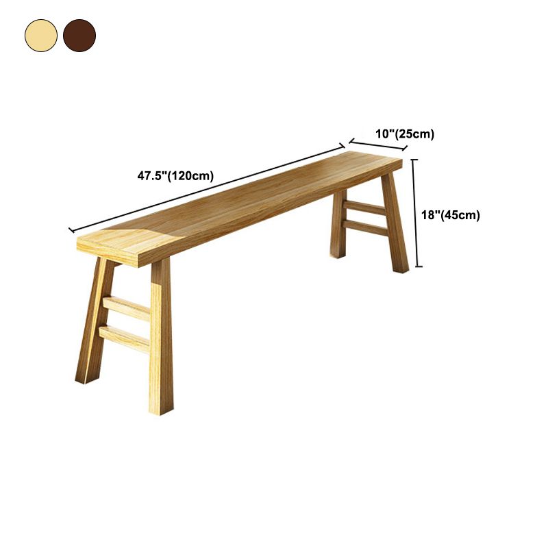 9.8 Inch Wide Contemporary Seating Bench Solid Wood Pine Bench