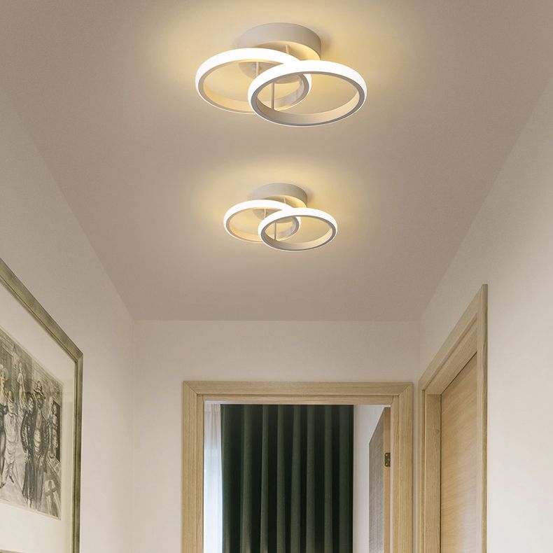 Nordic Style Aluminum Ceiling Light Geometry LED Ceiling Lamp for Living Room