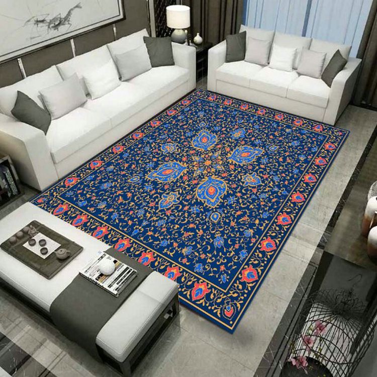 Grand Persian Rug Multicolor Jacquard Printed Rug Washable Non-Slip Backing Pet Friendly Rug for Living Room