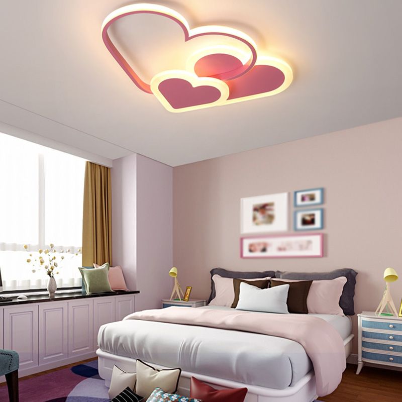 Nordic Flushmount Ceiling Lamp Modern Creative Lamp for Kid's Room Living Room