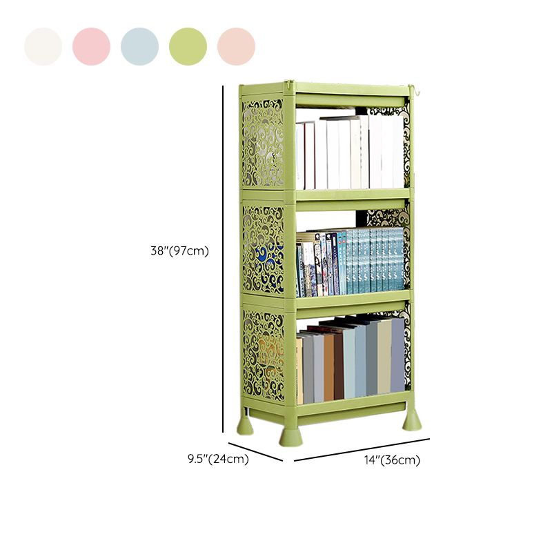 Contemporary Plastic Book Shelf Freestanding Standard Kids Bookshelf