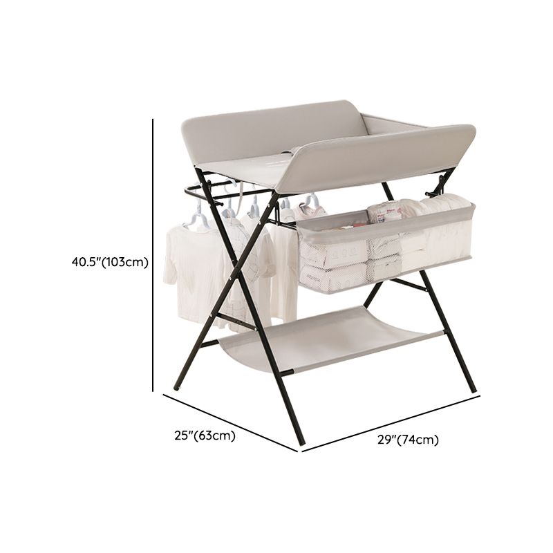 Metal Baby Changing Table Folding and Portable Changing Table