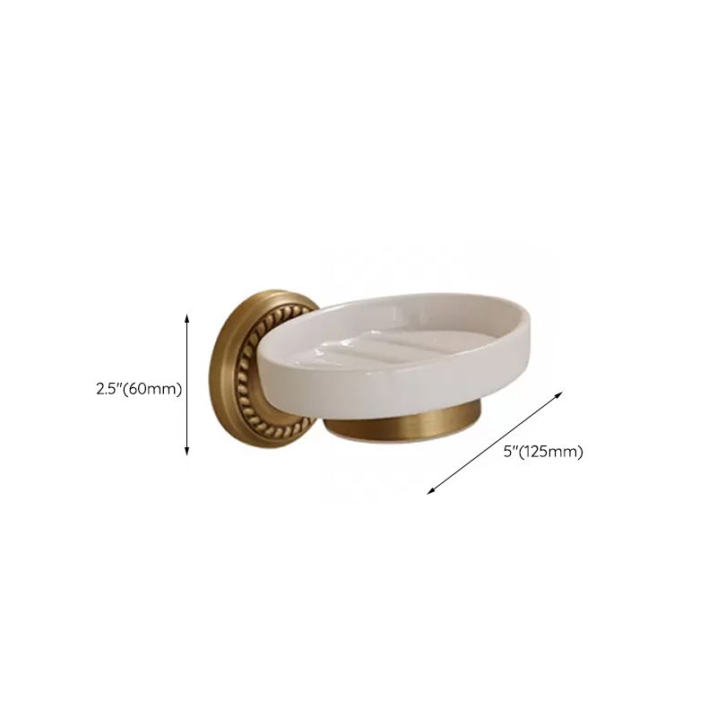 5-Piece Traditional Bathroom Accessory As Individual Or As a Set in Brushed Brass