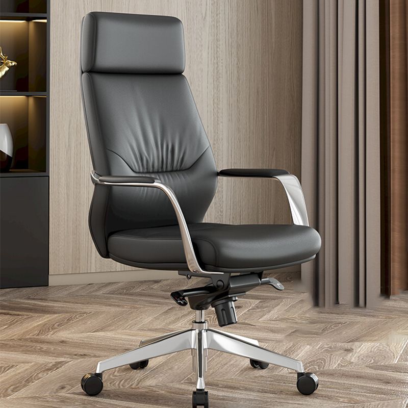 Contemporary Office Chair Lumbar Support No Distressing Fixed Arms Chair