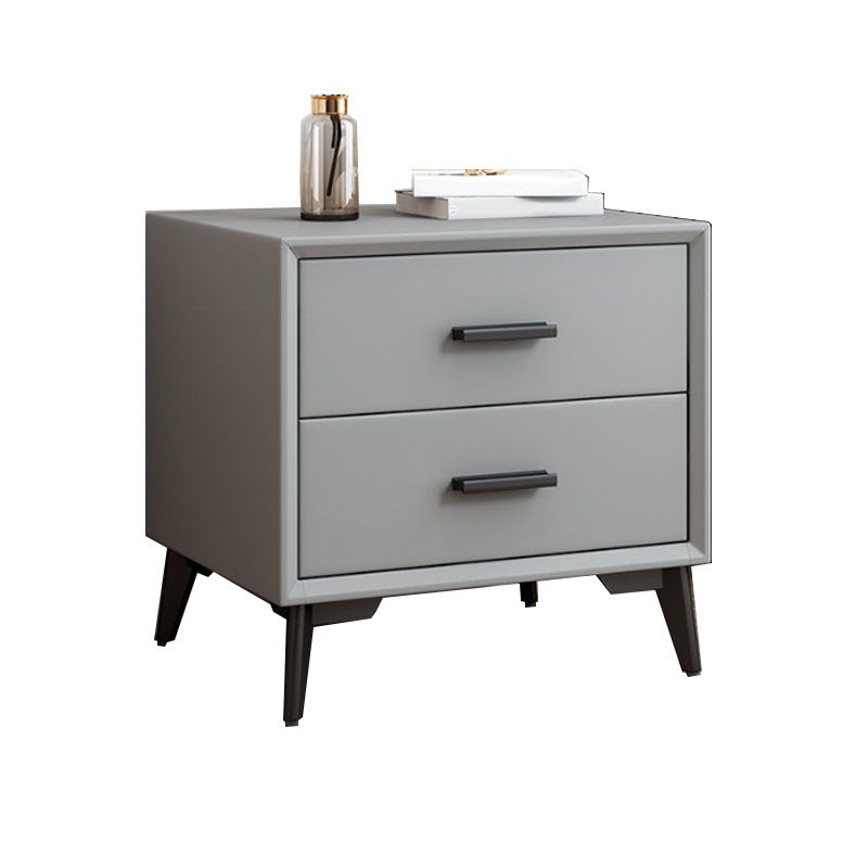 Modernism Storage Night Table 2 Drawers Bed Nightstand for Bedroom