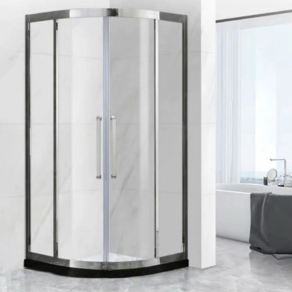 Clear Tempered Glass Shower Enclosure Double Sliding Shower Enclosure