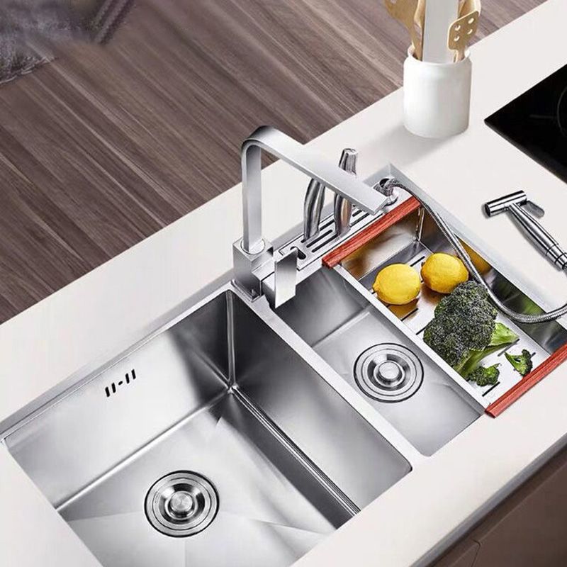 Modern Style Kitchen Sink Stainless Steel Dirt Resistant Kitchen Sink