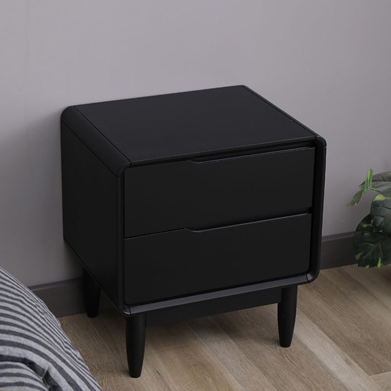 2 - Drawer Industrial Accent Table Nightstand Antique Finish Bed Nightstand