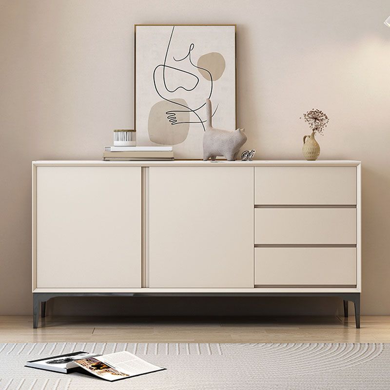 Modern 2 Doors Sideboard Wooden Buffet Table with Cabinets for Dining Room