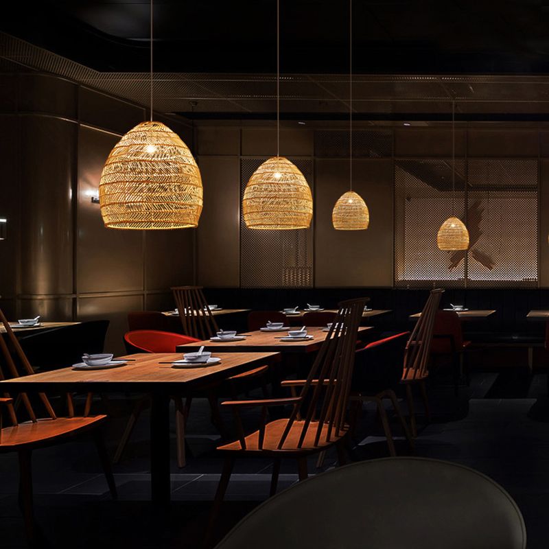 Luce sospesa fatta a mano minimalista, illuminazione a pendente a 1 luce per il ristorante