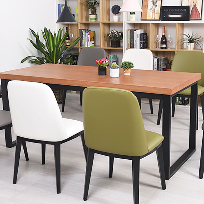 Arm Dining Chairs Modern Faux Leather Side Chairs for Kitchen