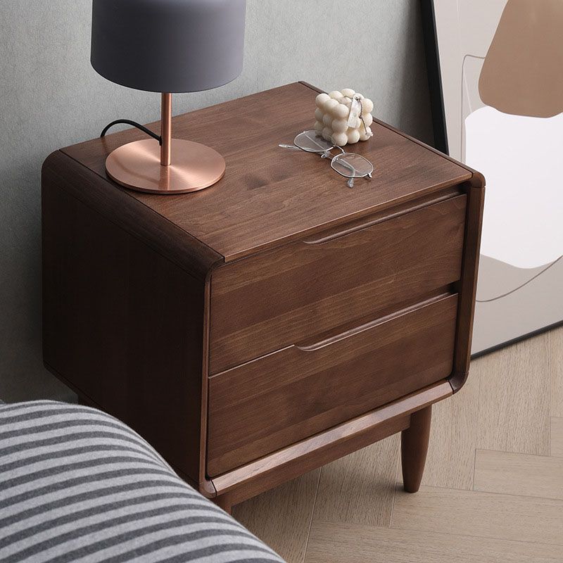 Modern Pine Bed Nightstand Drawers Included Night Table for Bedroom