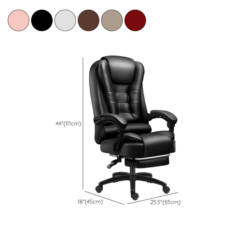 Contemporary Recliner Chair with Arms in Pu Leather/Grain Leather