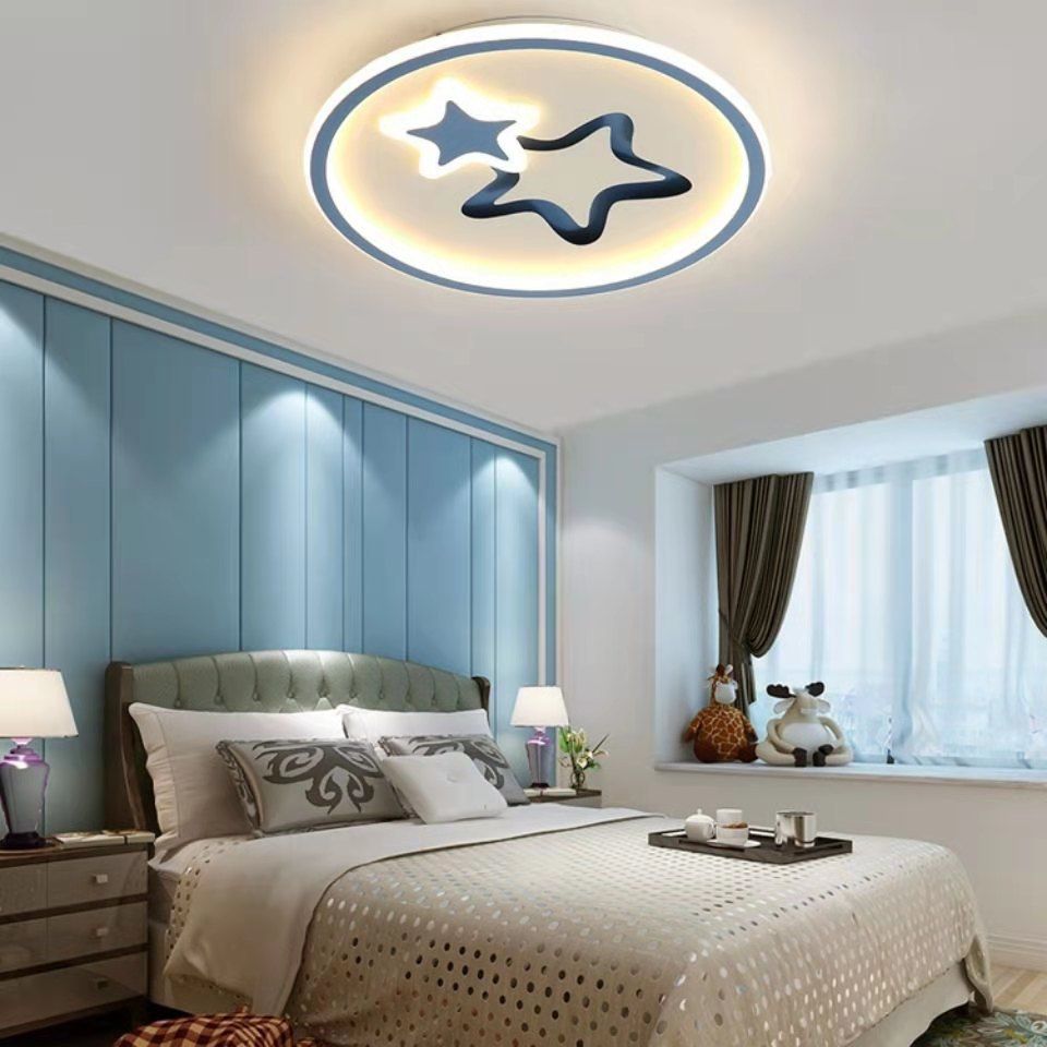 Children LED Ceiling Mount Light Round Ceiling Light with Acrylic Shade for Kid's Room