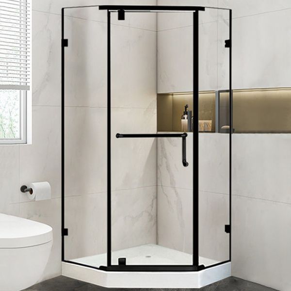 Neo-Angle Clear Shower Enclosure Corner Shower Stall with Header