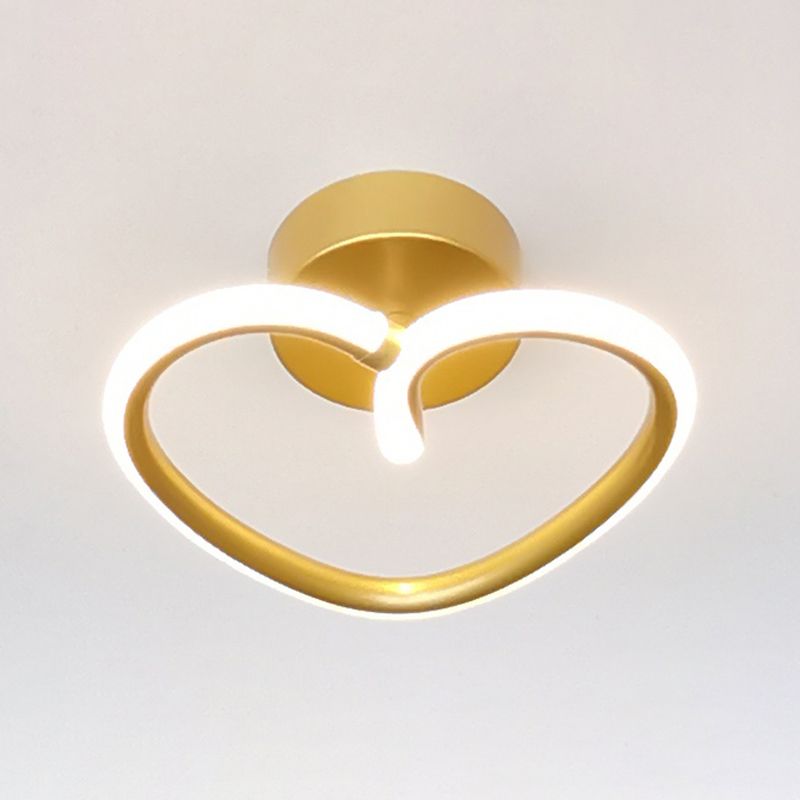 Linear de aluminio Flush Mount Gold Modern Style Lighting Lighte para pasillo