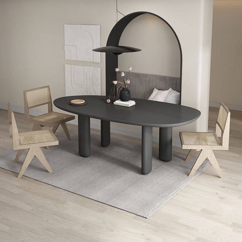 Modern Style Parsons Base Office Desk Meeting Room Black Writing Desk