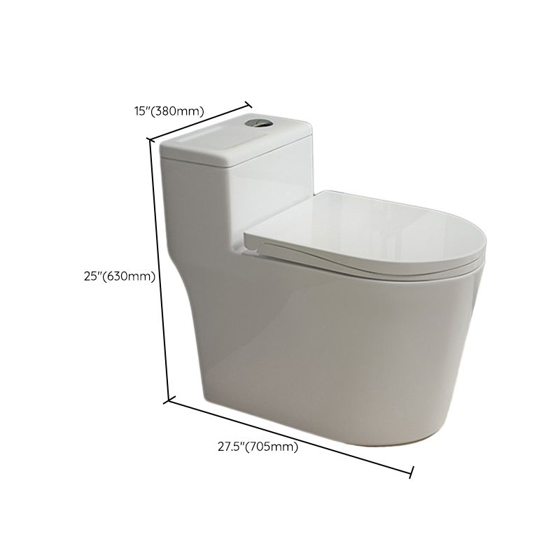 Traditional Toilet Bowl One Piece Toilet Floor Mounted Siphon Jet Flush Toilet