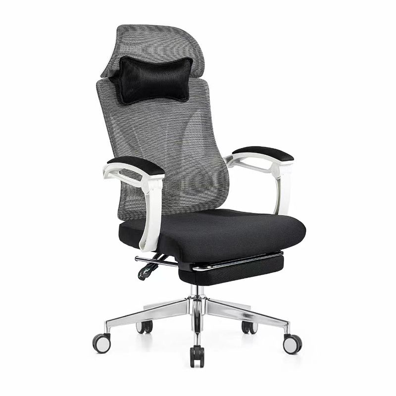 Modern Office Chair Adjustable Seat Height Padded Arms Desk Chair with Wheels