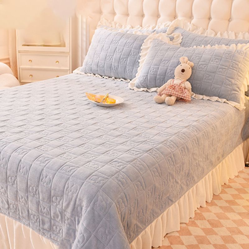 Modern Style Non-Pilling Sheet Solid Color Ultra-Soft Breathable Sheet