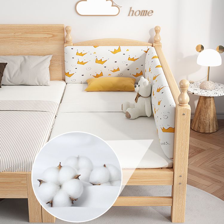 No Theme Kids Bed Solid Wood Scandinavian Kids Bed with Mattress