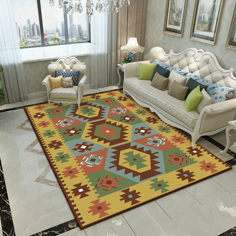 Splendor Traditional Rug Multi-Color Floral Carpet Non-Slip Washable Stain Resistant Rug for Living Room