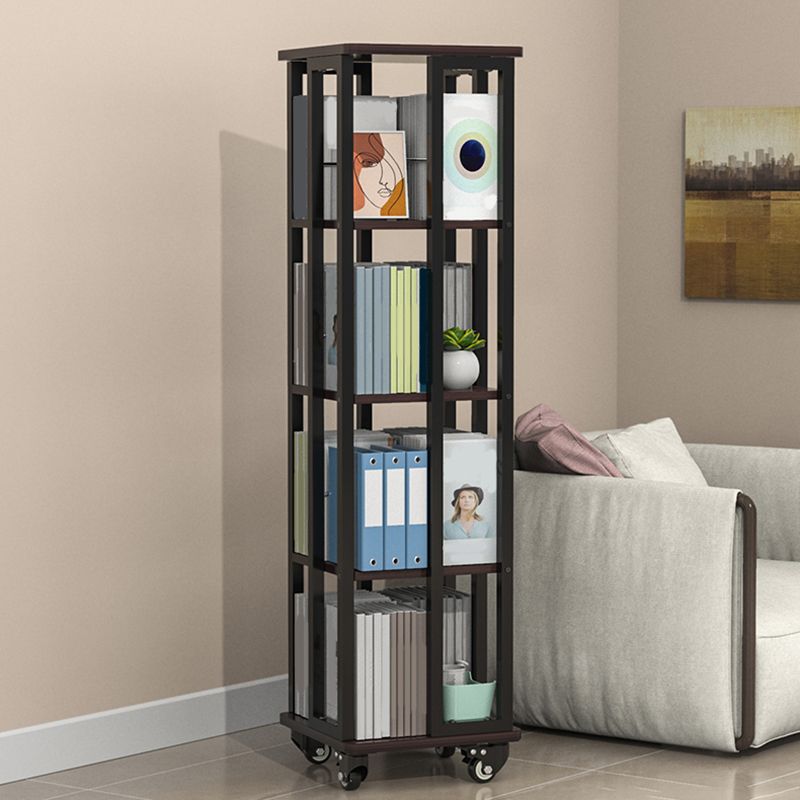 Modern Metal Bookshelf Standard Open Shelf  Vertical Bookcase