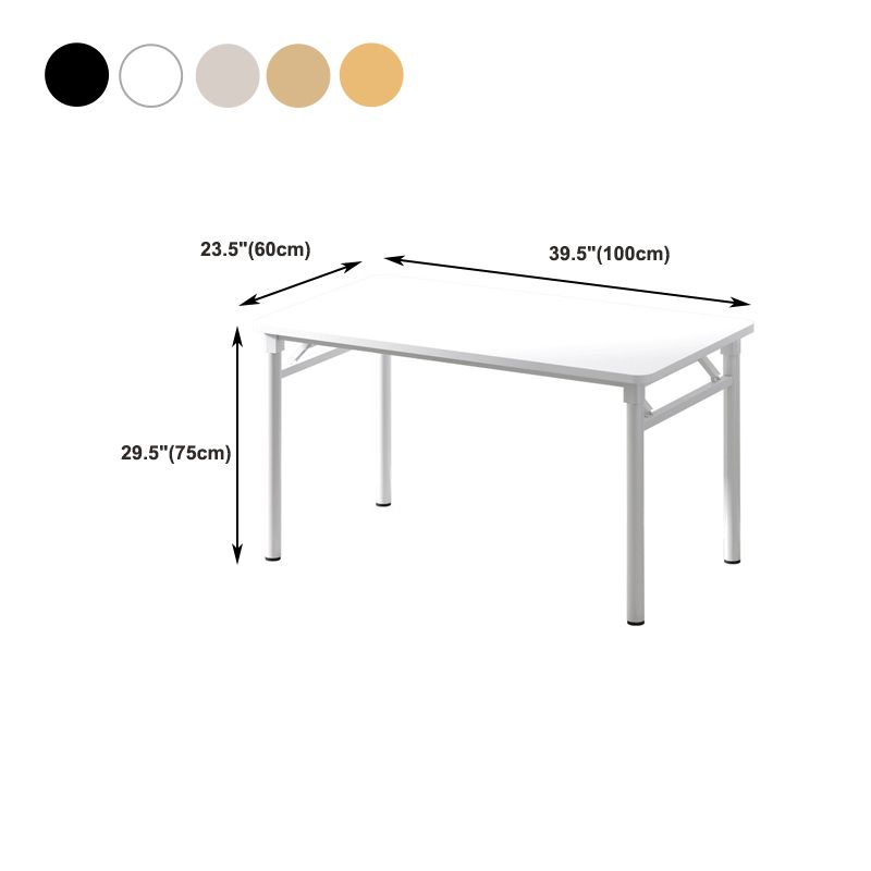 29.5" H Rectangular Writing Desk Contemporary Wood Office Desk