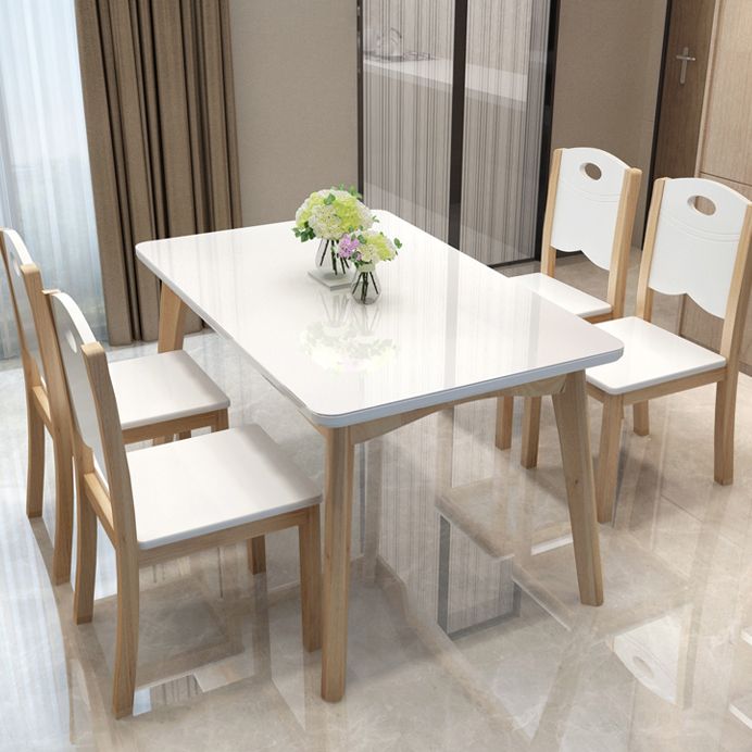 1/5/7 Piece Rectangle Shape Modern Dining Room Furniture Set