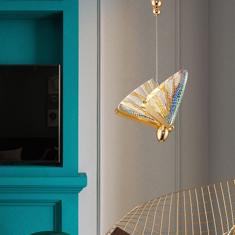 Modern Creative Style Butterfly Pendant Light Creative Acrylic Hanging Lamps for Living Room