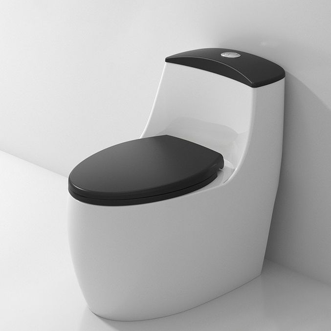 Modern Toilet Floor Mounted One Piece Skirted Urine Toilet with Toilet Seat