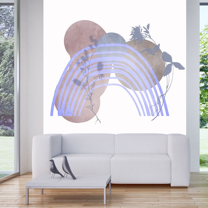 Illustration Stain Resistant Mural Wallpaper Abstract Geometry Living Room Wall Mural